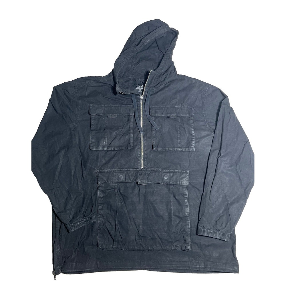 BYLT Premium Basics Division Anorak Mens 3XL Ripstop Hooded Pullover Jacket